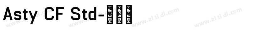 Asty CF Std字体转换